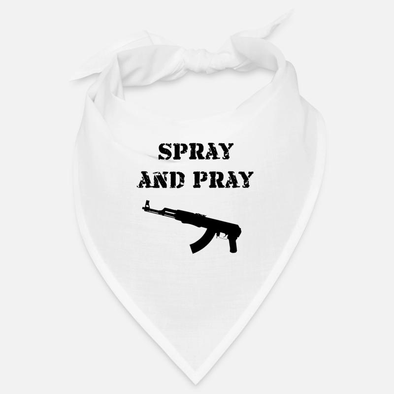 Pulvériser et prier AK-47 idée cadeau Bandana