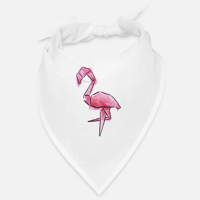 Flamingo im trendigen Wasserfarben-Look Bandana