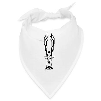 Hirsch Mythologie Indianisch - Bandana - Weiß - Vorne