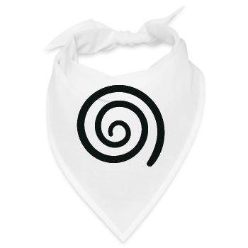 Wirbel Strudel - Bandana - Weiß - Vorne