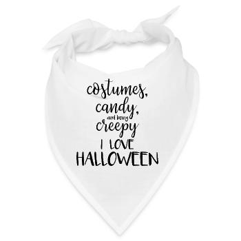 Ich liebe Halloween - Bandana - Weiß - Vorne