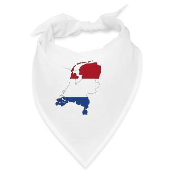 Niederlande - Bandana - Weiß - Vorne