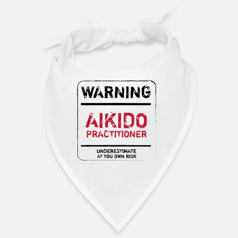 AVERTISSEMENT AIKIDO PRACTITIONER - T-shirt AIKIDO Bandana