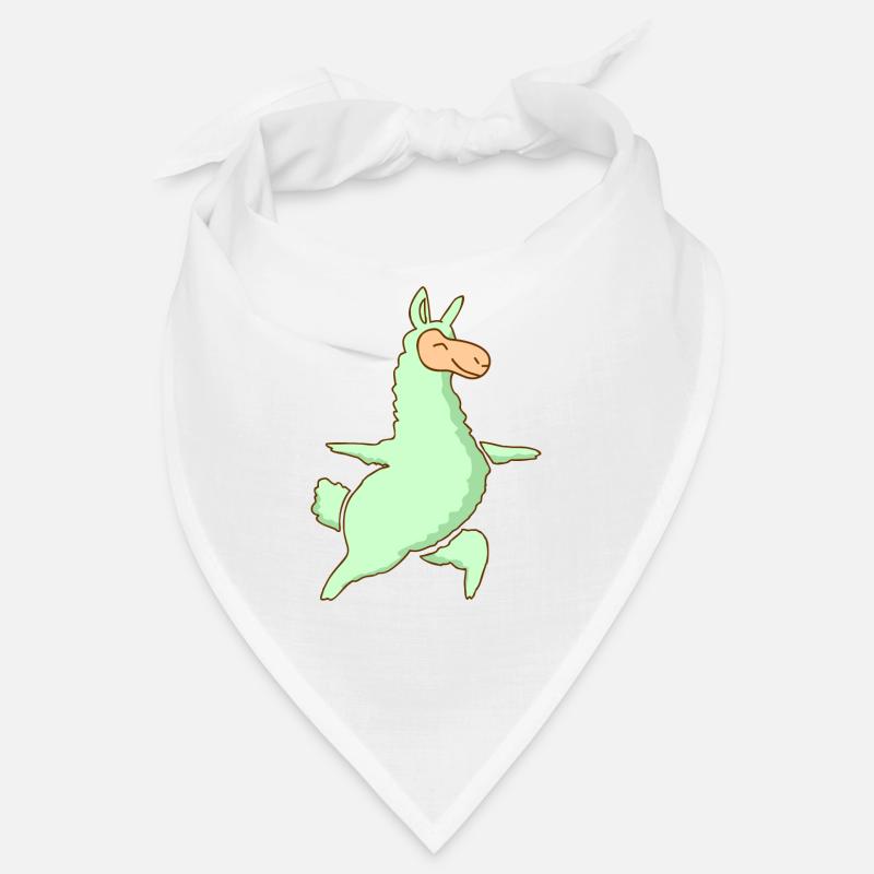 Lama - Bandana - Weiß