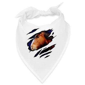 Shire Horse in mir - Bandana - Weiß - Vorne