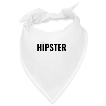 Hipster - Bandana - Weiß - Vorne