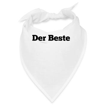 Der Beste - Bandana - Weiß - Vorne