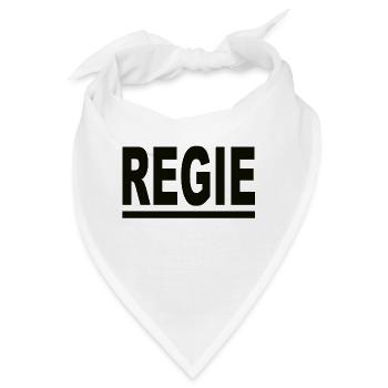 Regie schwarz - Bandana - Weiß - Vorne