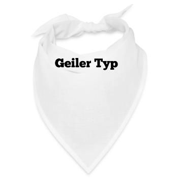 Geiler Typ - Bandana - Weiß - Vorne