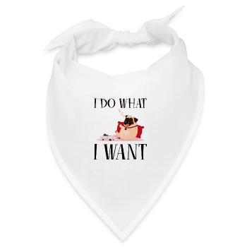 Hundedesign für Hundebesitzer - Bandana - Weiß - Vorne