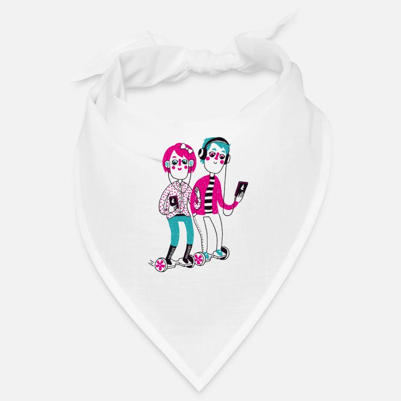 Digitalisierung - Bandana - Weiß