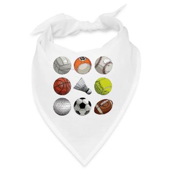Ballsport - Bandana - Weiß - Vorne