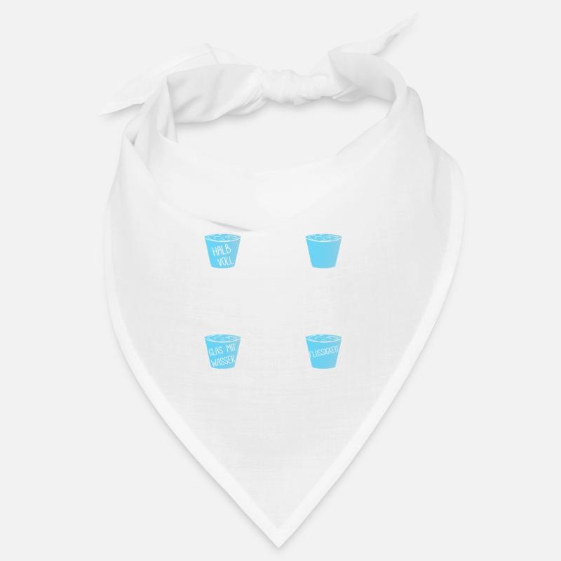 Verre à eau pour physicien - Bandana - blanc
