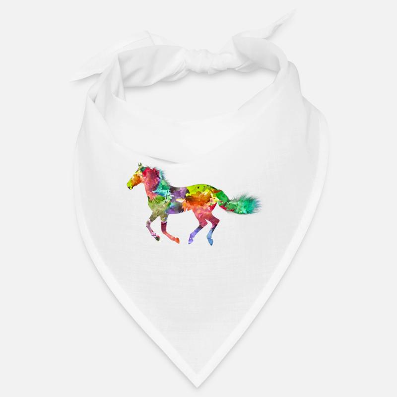 Pferd Farbe - Bandana - Weiß