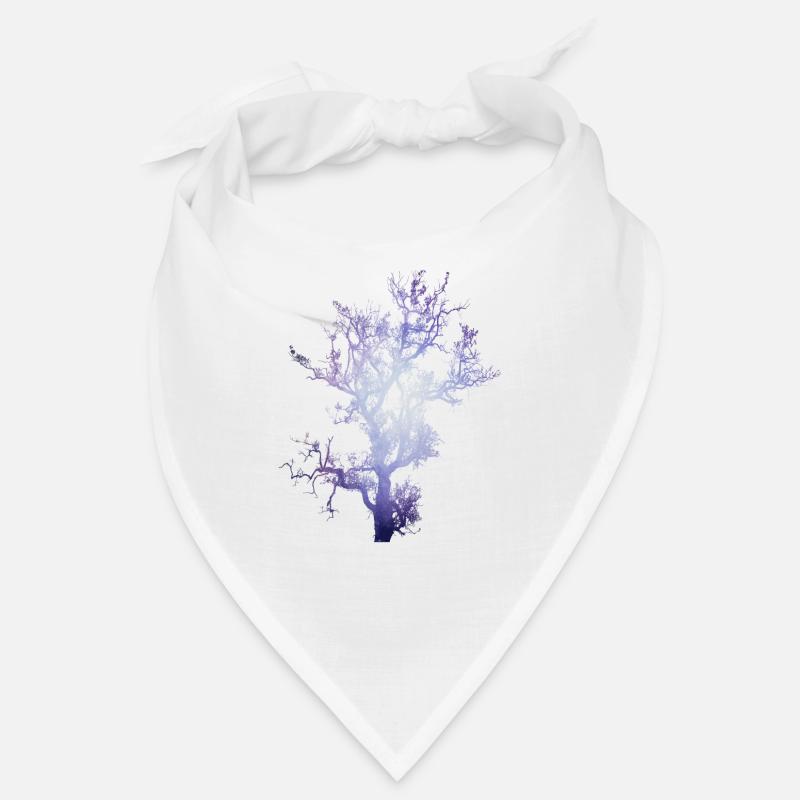 Space Baum - Bandana - Weiß