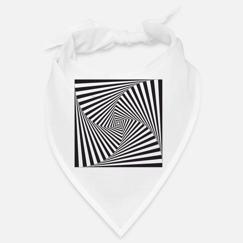 illusion d'optique - Bandana - blanc