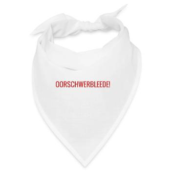 Oorschwerbleede sächsisch - Bandana - Weiß - Vorne