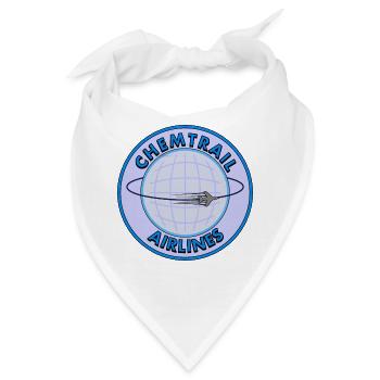 Chemtrail Airlines - Bandana - Weiß - Vorne