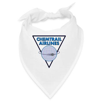 Chemtrail Airlines Pilot - Bandana - Weiß - Vorne