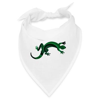 Gecko - Bandana - Weiß - Vorne