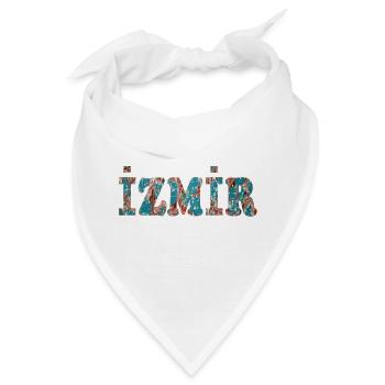 izmir ebru blau - Bandana - Weiß - Vorne