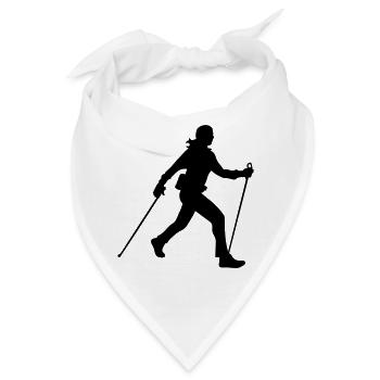 Nordic walking - Bandana - Weiß - Vorne