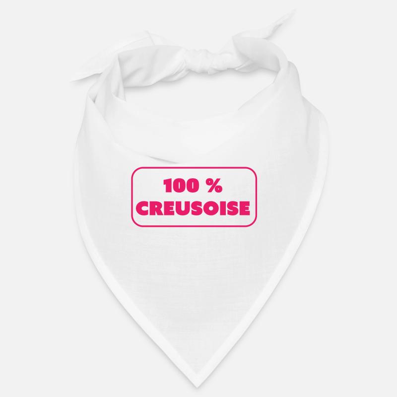 100% Creusoise! - Bandana - Weiß