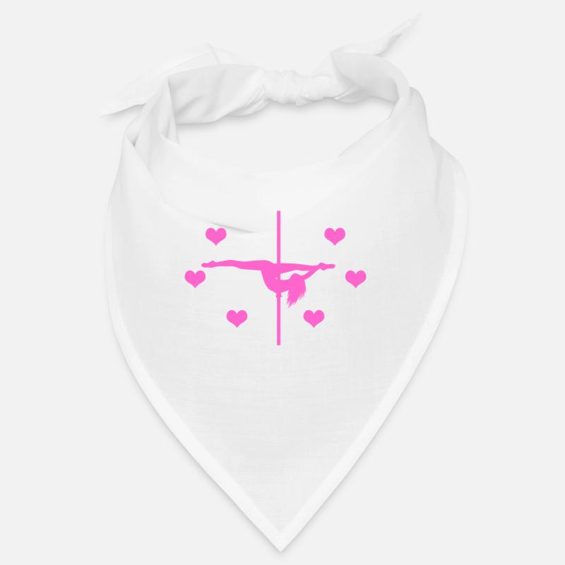 Pole Dance Shirt Wenn du fällst, werde ich da sein - Bandana - Weiß