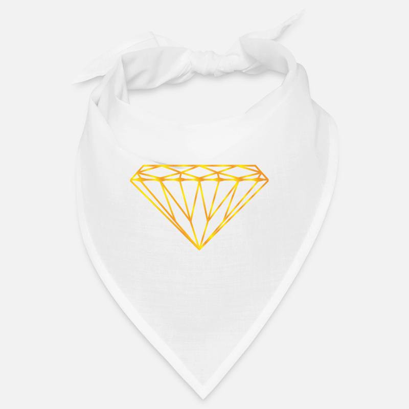 Diamant - Bandana - blanc