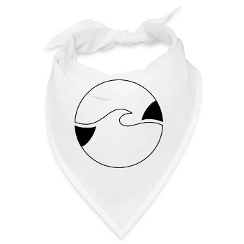 Welle - Bandana - Weiß - Vorne