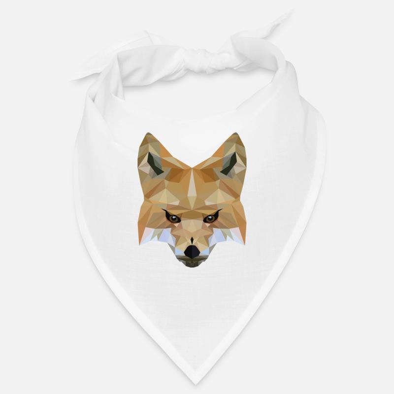 Low Poly Art Fox - Idée cadeau Bandana