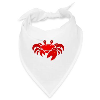 Krabbe - Bandana - Weiß - Vorne