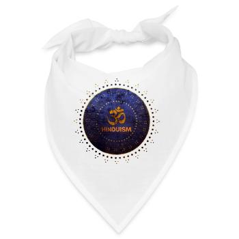 Hinduismus Om Symbol Gold Lila - Bandana - Weiß - Vorne