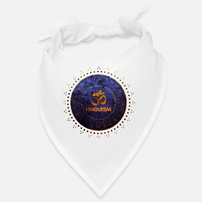 Hindouisme om symbole or violet Bandana