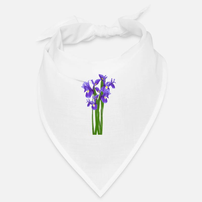 Fleurs Printemps Iris iris - Idée de cadeau Bandana