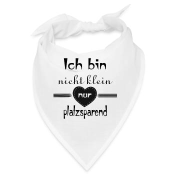 Ich bin nicht klein - Bandana - Weiß - Vorne