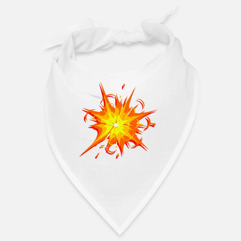 explosion star flame splash color blobs colorful Bandana