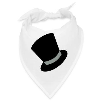 zylinder - Bandana - Weiß - Vorne
