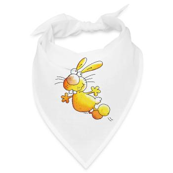 Crazy Hase - Hasen - Bandana - Weiß - Vorne