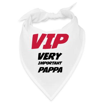 VIP Very Important Pappa - Bandana - Weiß - Vorne