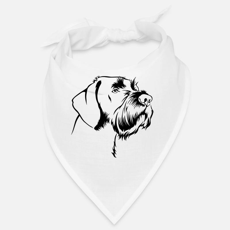 German wirehaired portrait Bandana