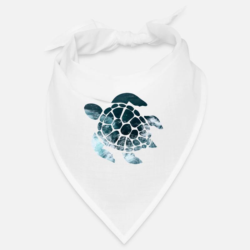 Schildkröte - Bandana - Weiß