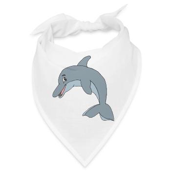 delphin - Bandana - Weiß - Vorne