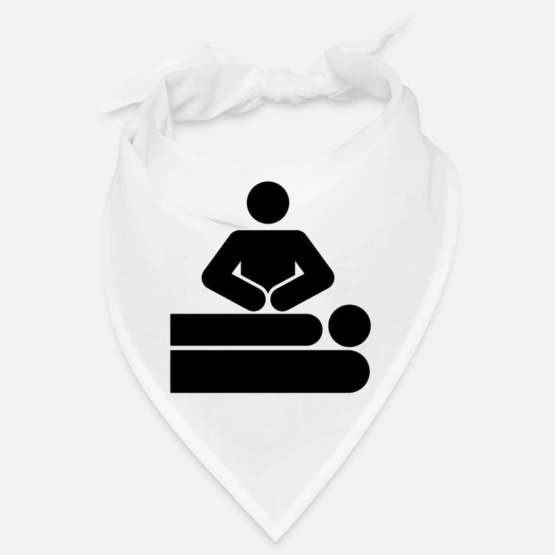 MASSAGE - Bandana - blanc