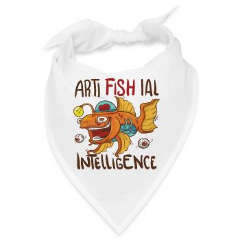 Künstliche Intelligenz - KI | AI - Bandana - Weiß - Vorne