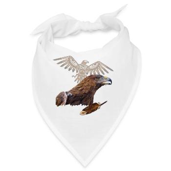 Steinadler - Bandana - Weiß - Vorne