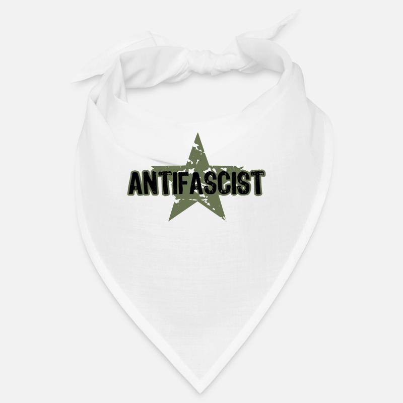 ANTIFASCIST ANTIFASCHIST Stern - Bandana - Weiß