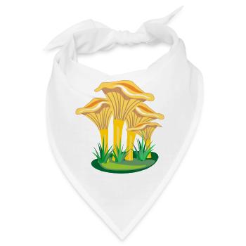 Pilze Pilze - Bandana - Weiß - Vorne