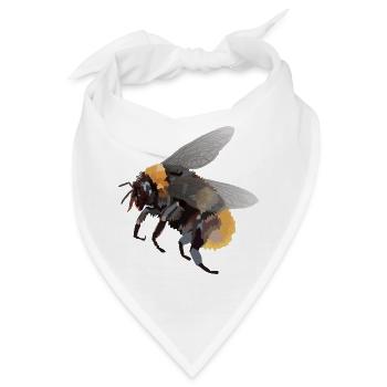 Heike, die Hummel - Bandana - Weiß - Vorne