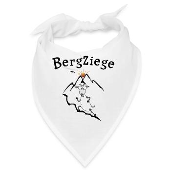 Bergziege Laufen - Bandana - Weiß - Vorne